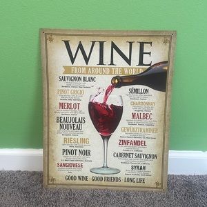 Wine From Around The World Wall Decor
